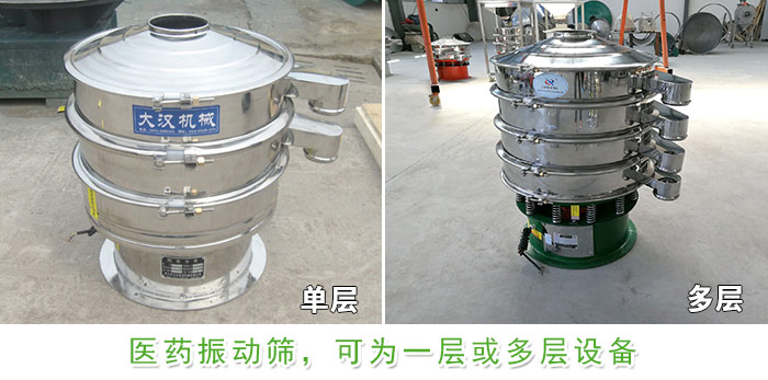 醫(yī)藥振動篩層級展示:單層,多層圖片展示